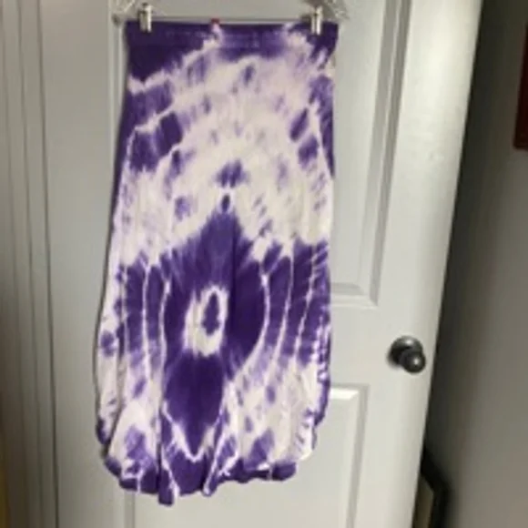 Women's pink Apple women Skirt Size L Purple White Tie Dye - Picture 4 of 4